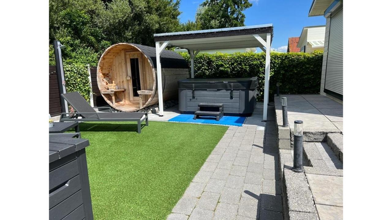 Chalet Buutengeweun, Met Luxe Jacuzzi En Tonsauna Sint Annaland Dış mekan fotoğraf